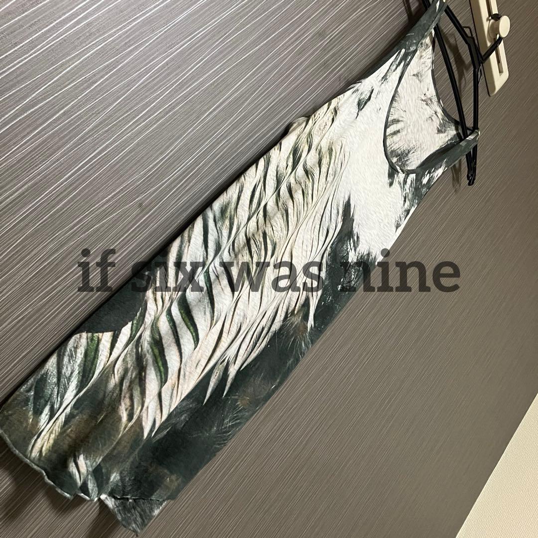 【名作・美品】if six was nine 総柄 フェザー タンク