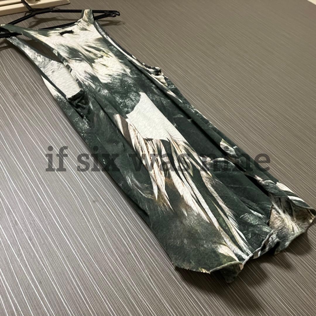 【名作・美品】if six was nine 総柄 フェザー タンク