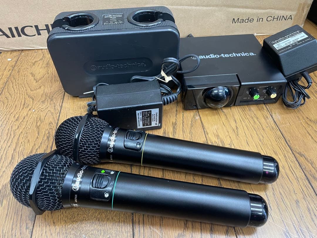 オーディオテクニカ製赤外線ワイヤレスマイクセットCR700+CLM7000極上