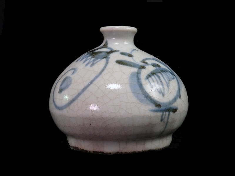 古伊万里　染付　油壷　E413AS-CHg