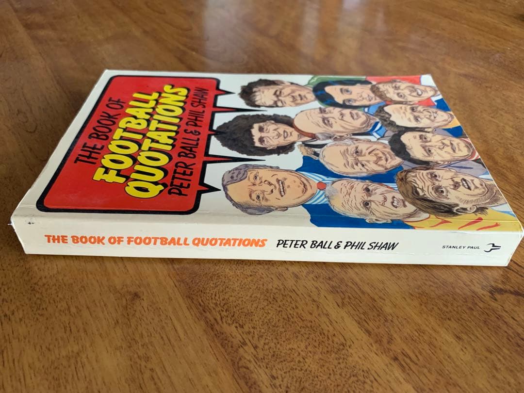 入手不可能！フットボール迷言集 1984年第一版初版本　英国でも入手不可能