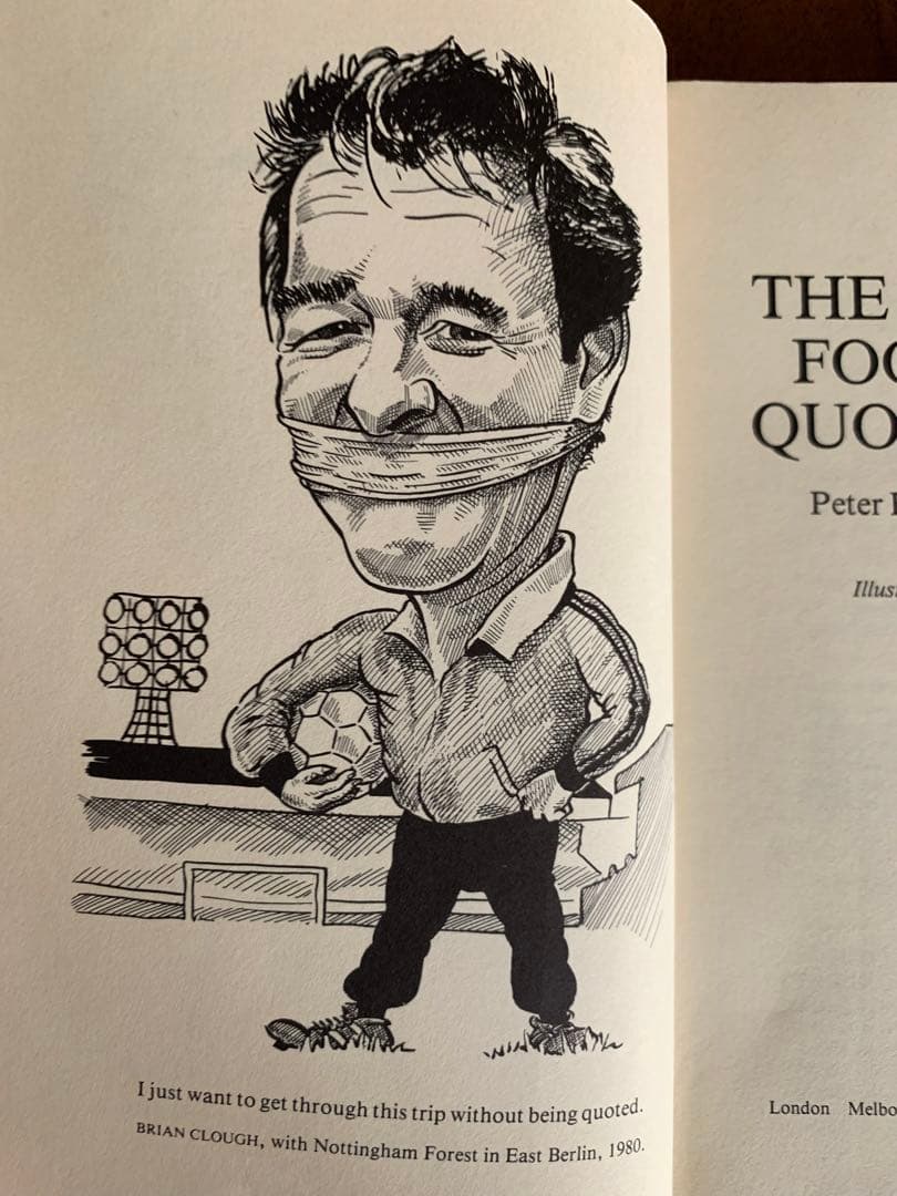 入手不可能！フットボール迷言集 1984年第一版初版本　英国でも入手不可能