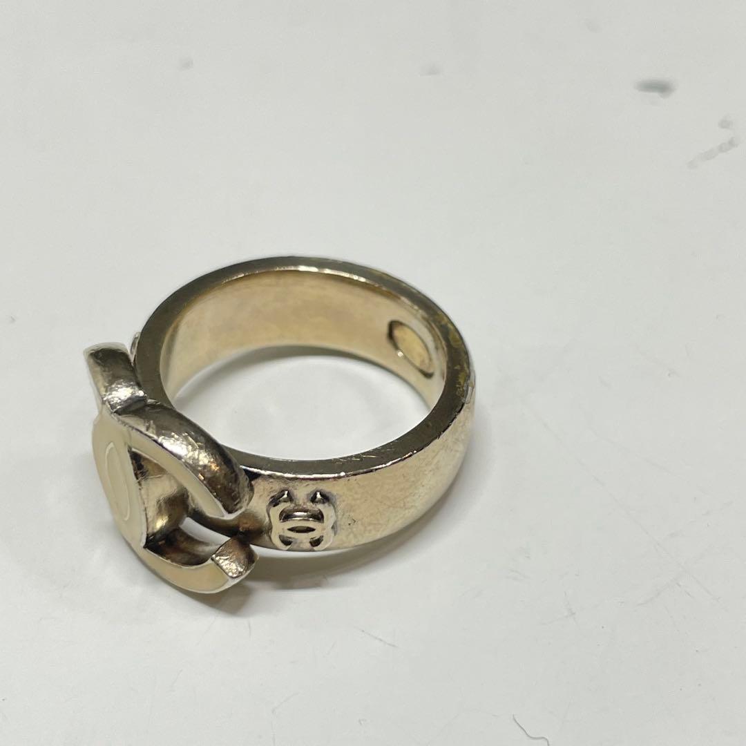 ぽ*う様 CHANEL トリプルココマーク　ロゴ メタルリング