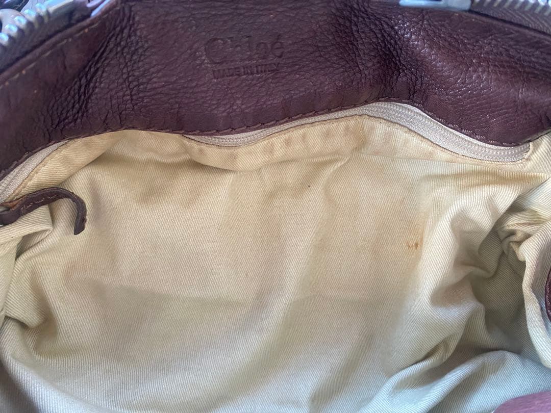 M*中様 Chloé クロエ　パディントン　ブラウンレザー ハンドバッグ