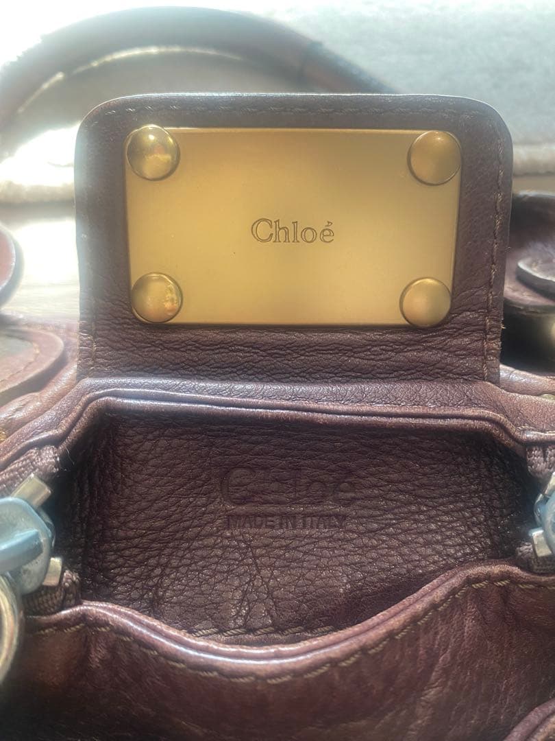 M*中様 Chloé クロエ　パディントン　ブラウンレザー ハンドバッグ