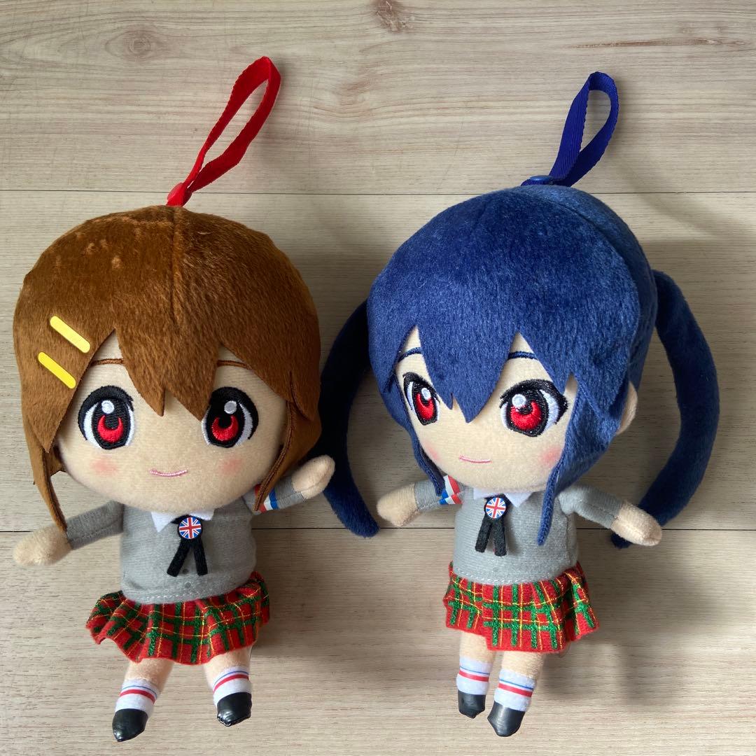 映画けいおん! きゅんぐるみ 平沢唯 中野梓　ぬいぐるみ　一番くじアニメグッズ