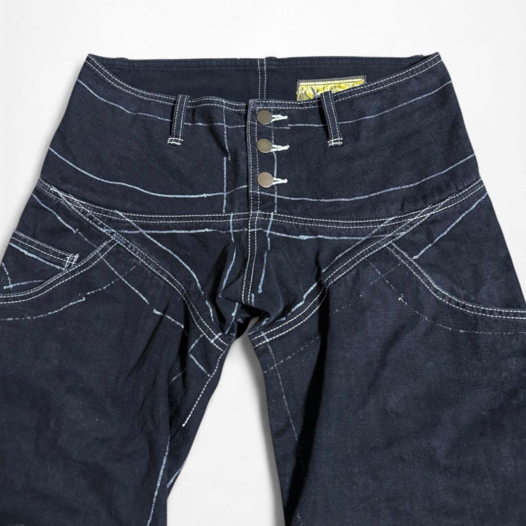 初期 nemeth ハンドペイント 立体裁断 アナトミカルパンツ