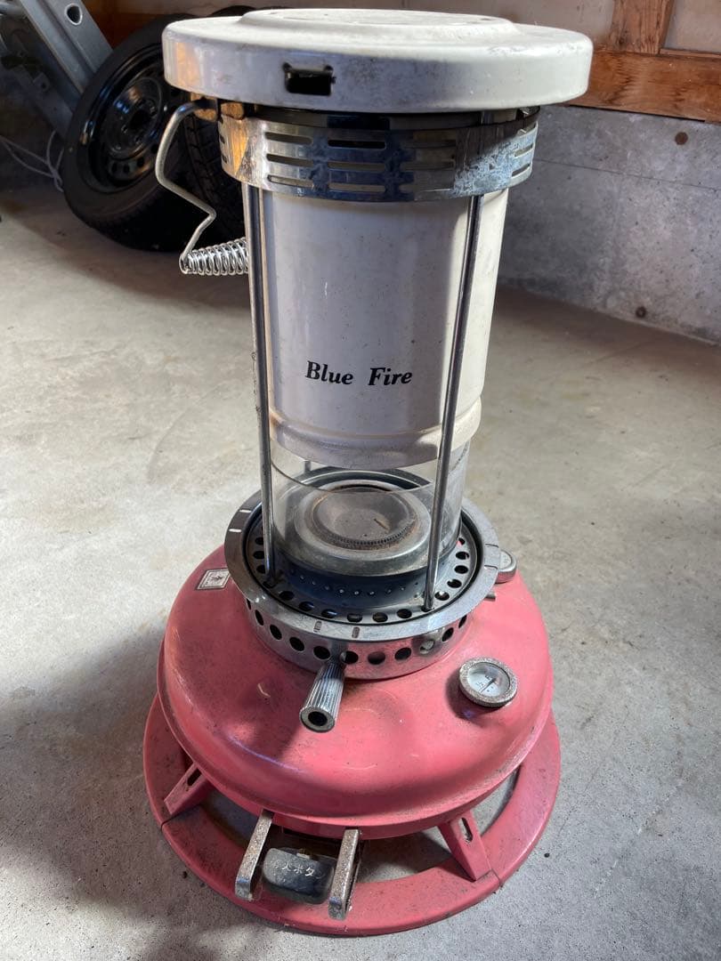 blue fire ストーブ　ビンテージ　昭和　レトロ