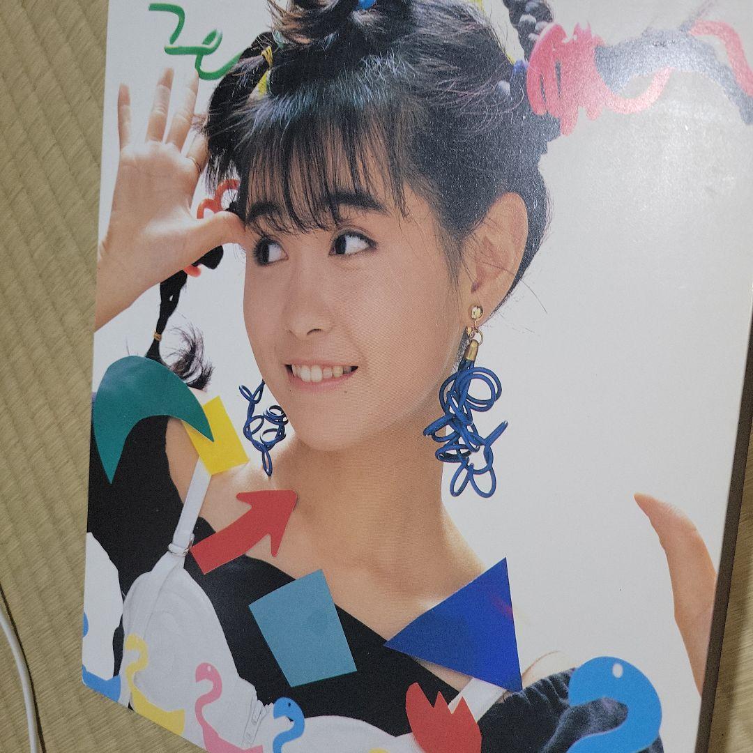 ゆうゆ光線 ゆうゆ 岩井由紀子 おニャン子クラブ うしろゆびさされ組 木製パネル