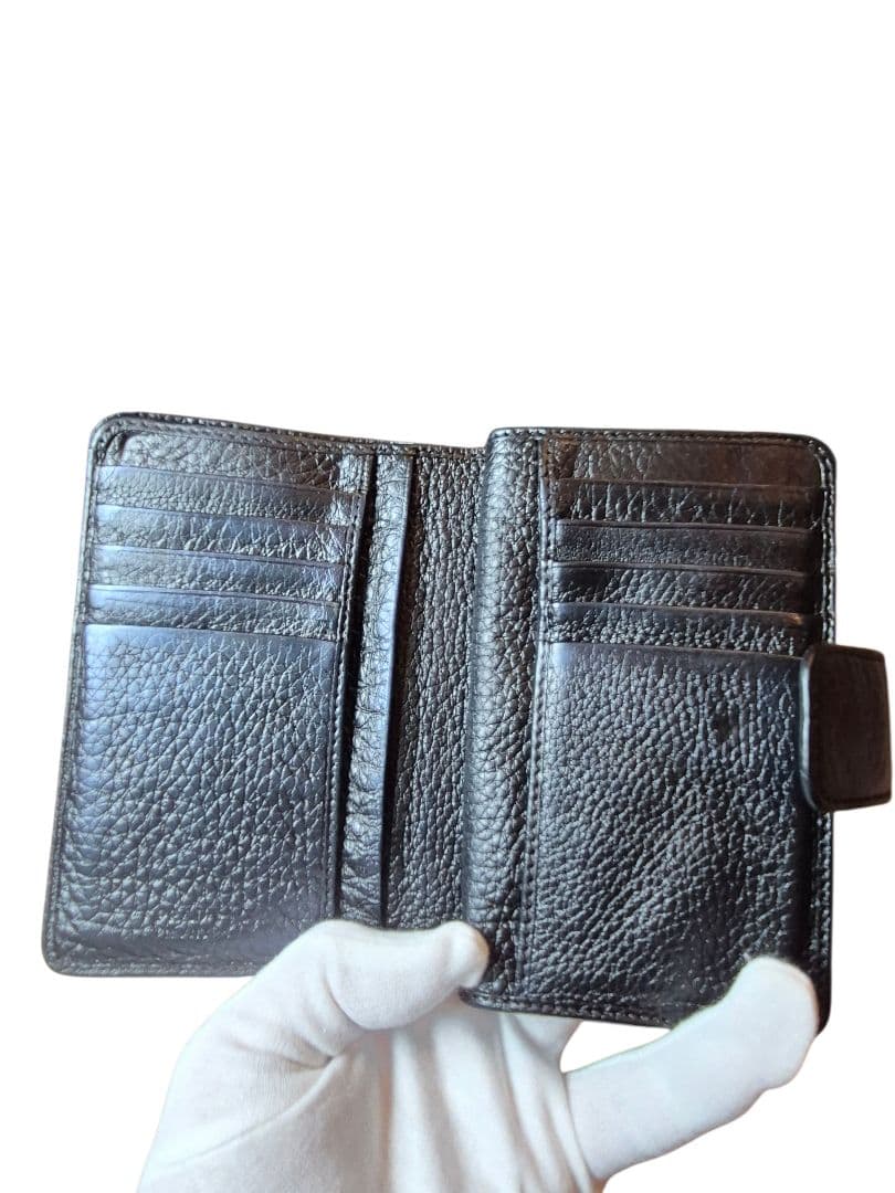 ＰＲＡＤＡ　プラダ　サフィアーノ　二つ折り財布　L字ファスナー　ブラック