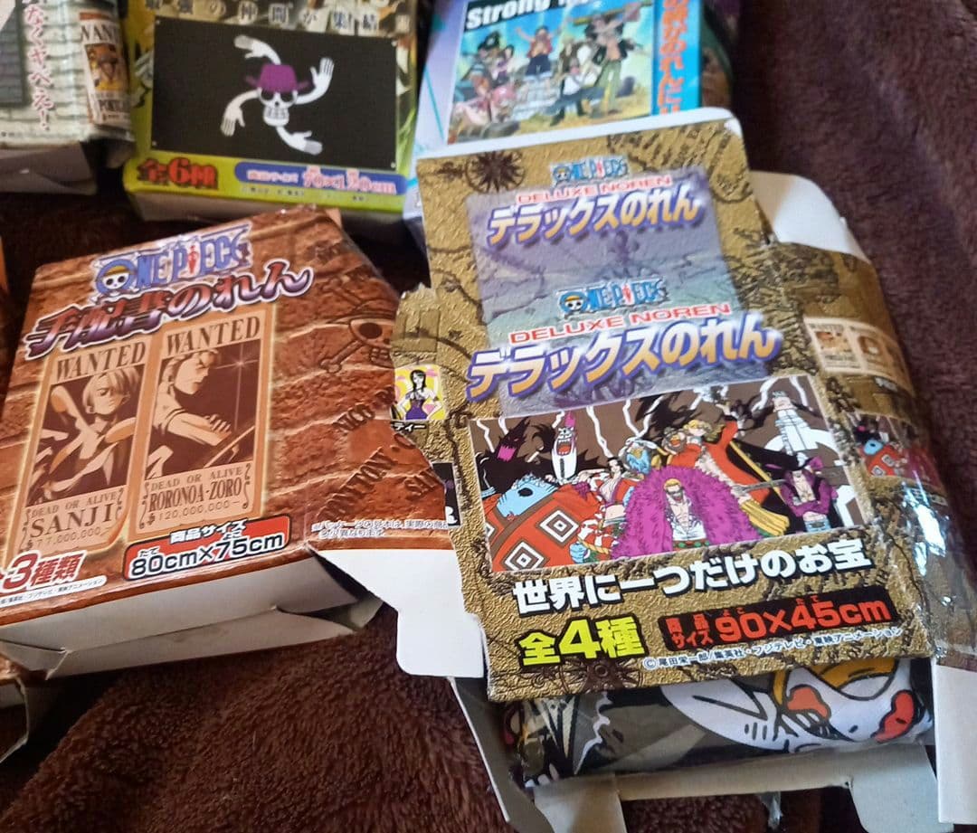 激レア☆ONE PIECE☆キャラクター☆海賊旗&のれん☆大量セット♪17点