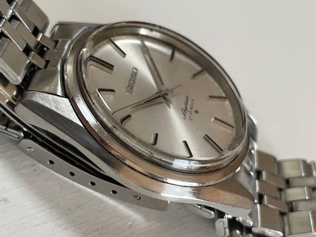 SEIKO スカイライナー手巻き時計 21ジュエル シルバー