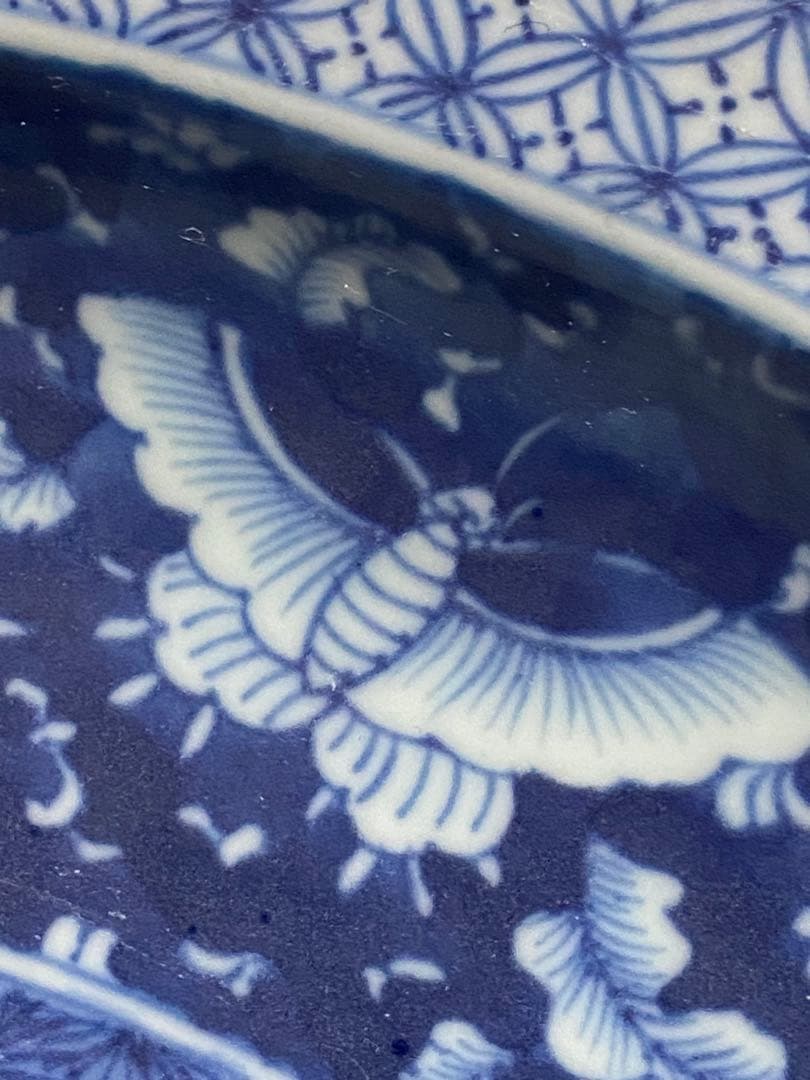 清朝　大清康熙年製 青花 大皿 中国美術 茶道具 煎茶道具 清時代 骨董品