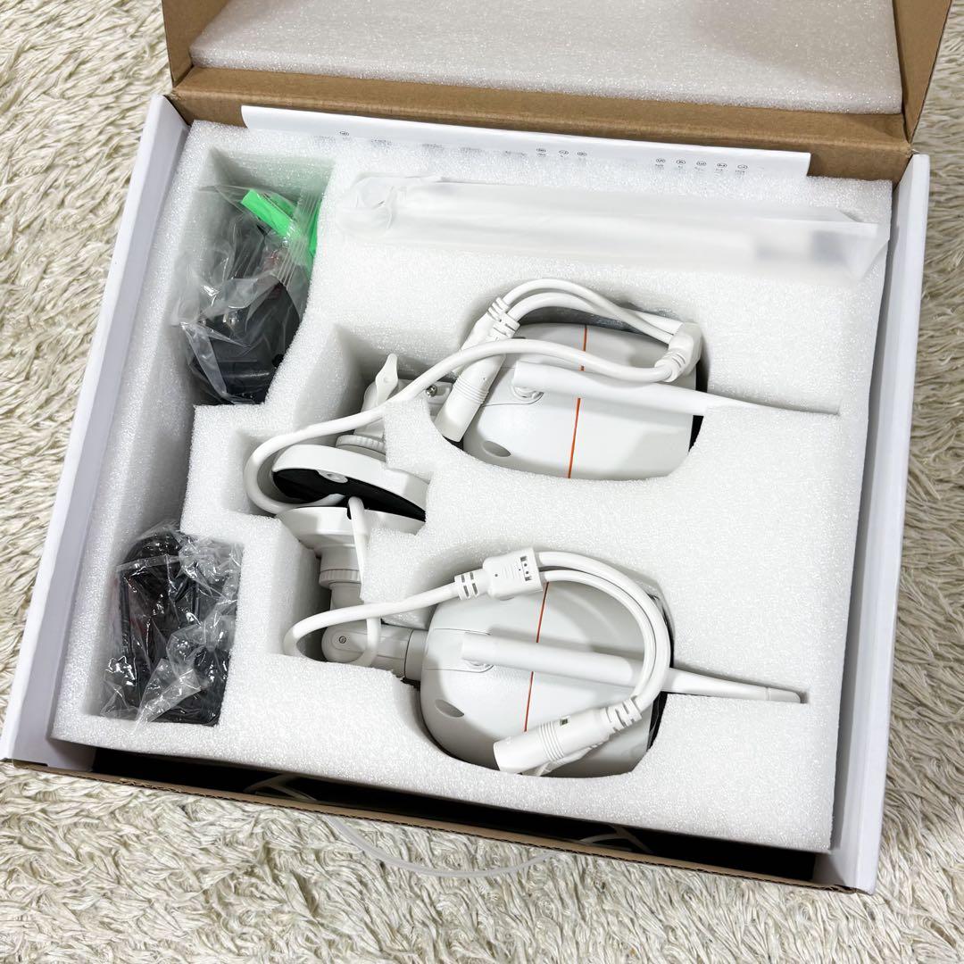 【未使用級】DELCATEC ワイヤレスフルHDカメラ 2台セット 防犯カメラ