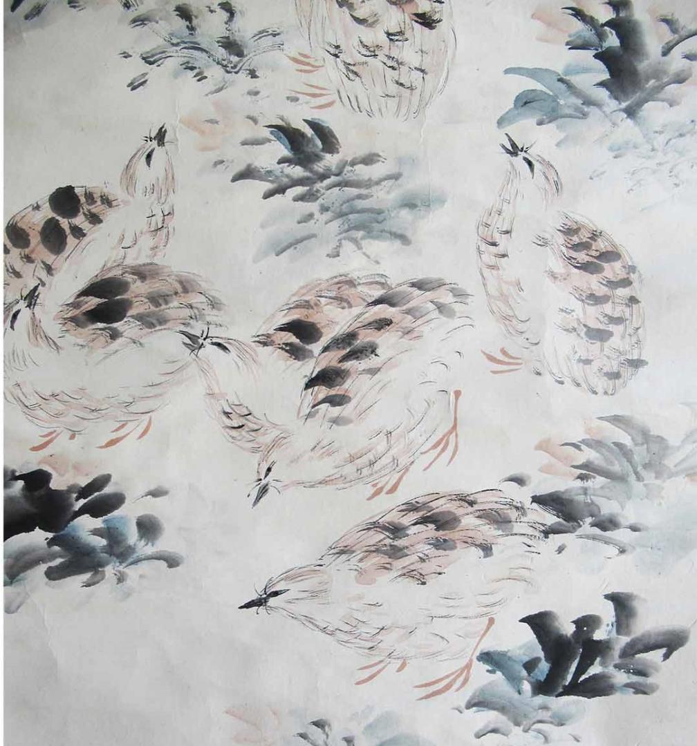 【終活価格】★田能村竹田 群鶉図★検） 渡辺崋山 渡辺省亭 富岡鉄斎 狩野芳崖