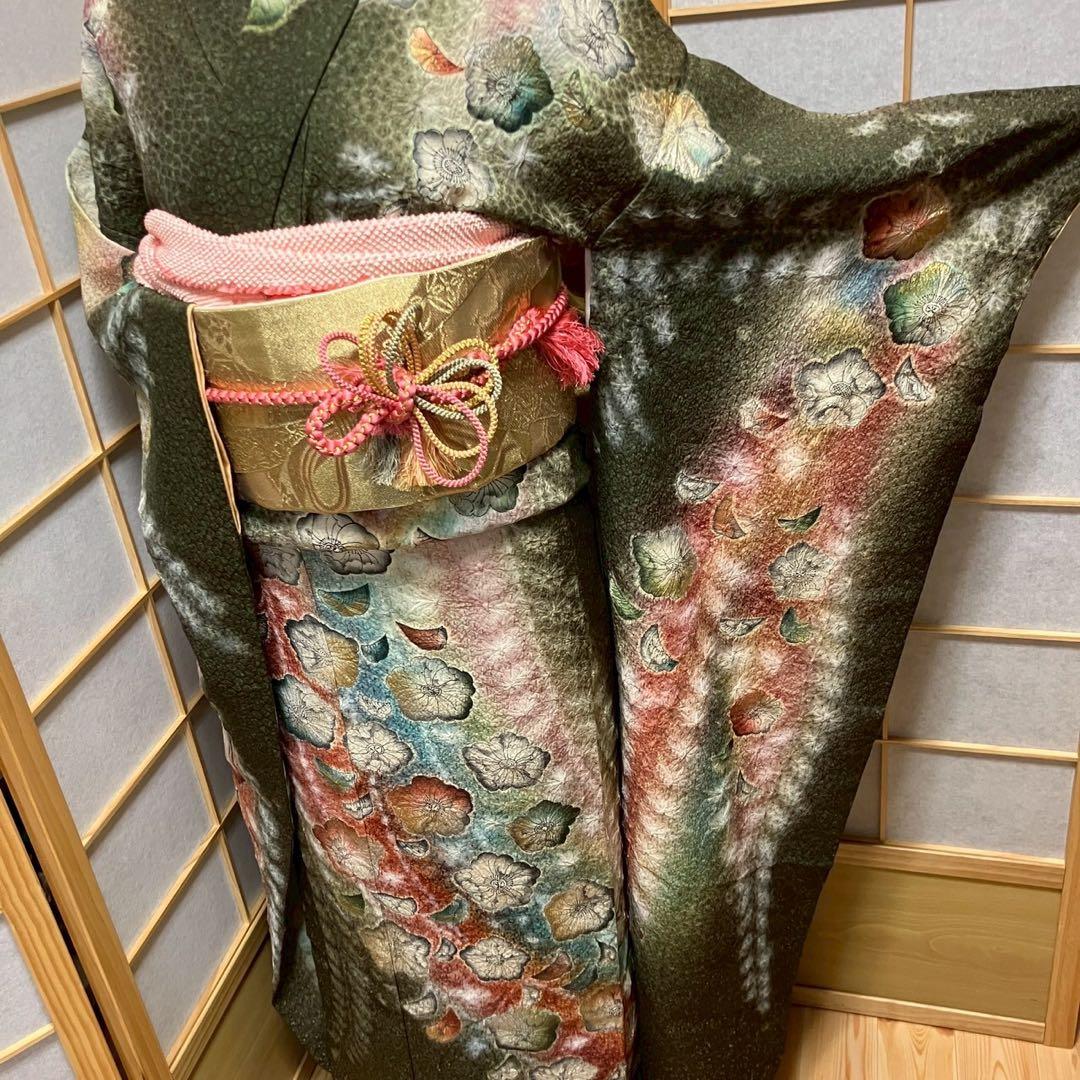 こさみ様［5486］振袖 4点セット 美品 辻ヶ花 成人式 卒業式正絹 着物 袷