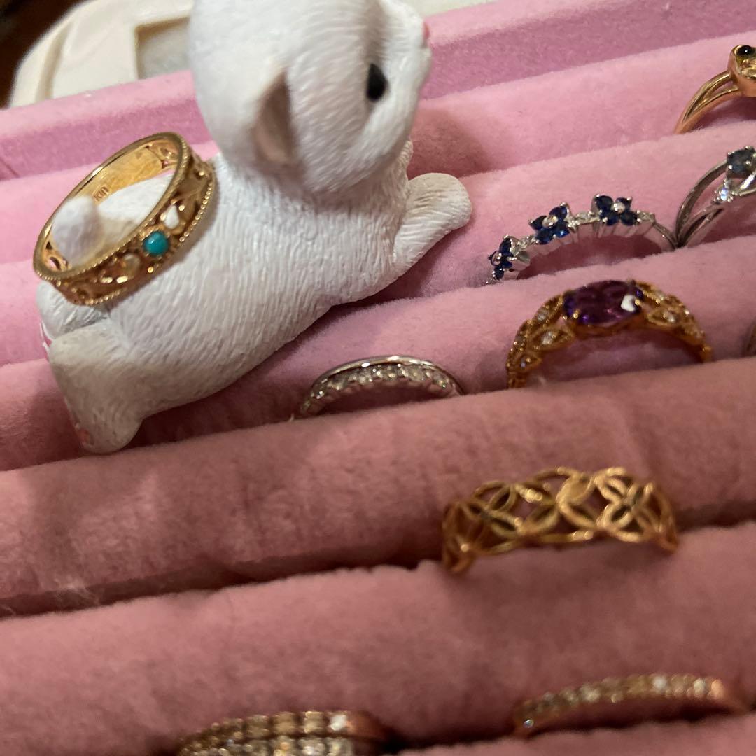 ダウニー、k10 トルコ石透かしリング