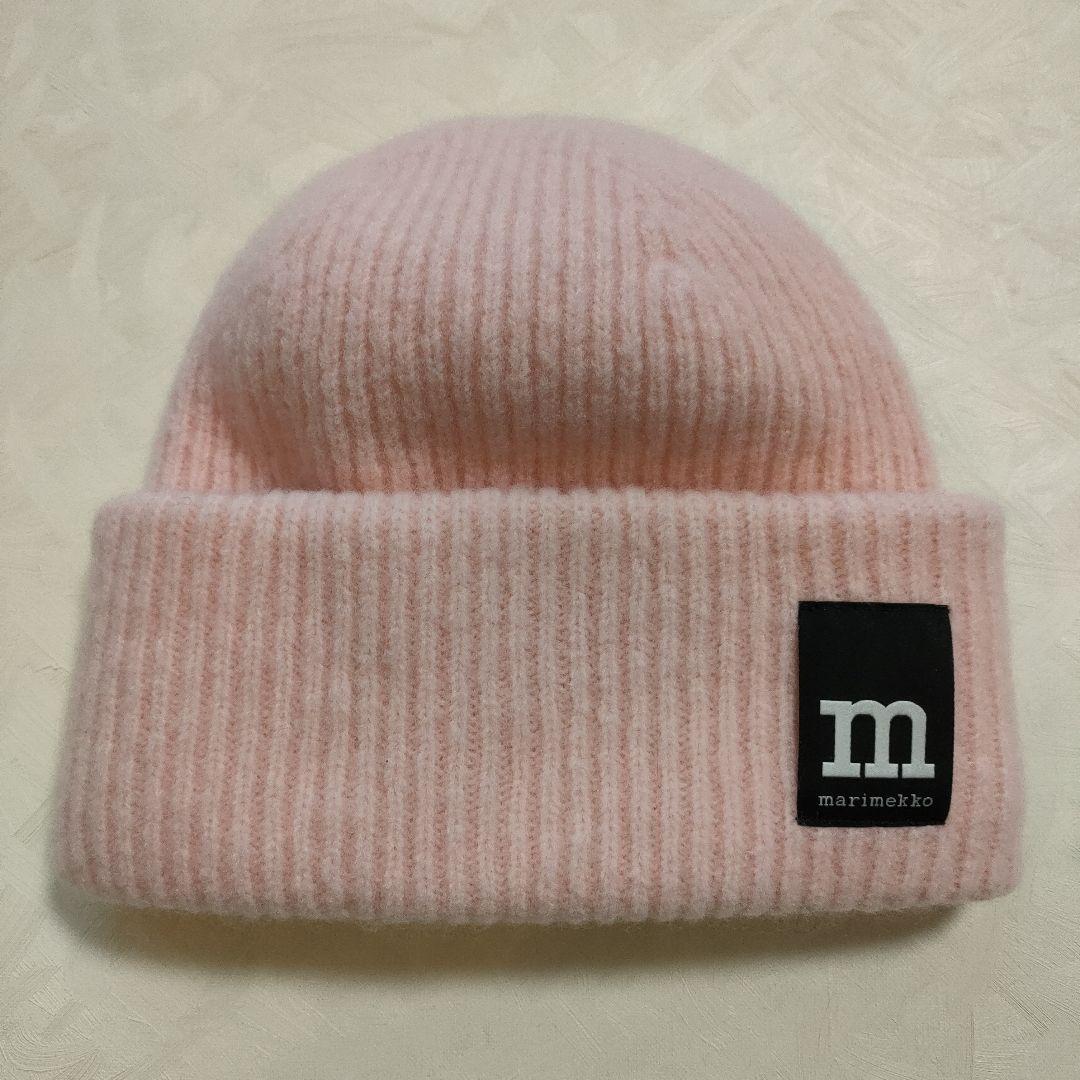 [新品]marimekko ピンク ビーニー帽