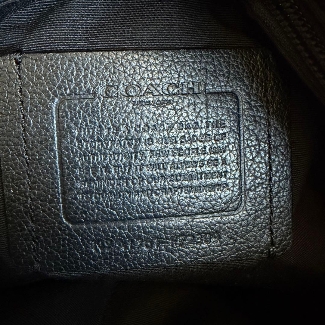 w*d様 COACH ビジネスバッグ ブリーフケース レザー F72309 黒