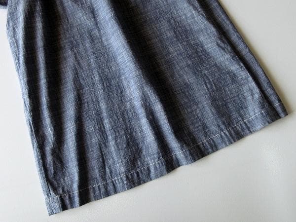 パラスパレス 貝釦 コットンシャンブレー ガウチョパンツ ワイドパンツ 3