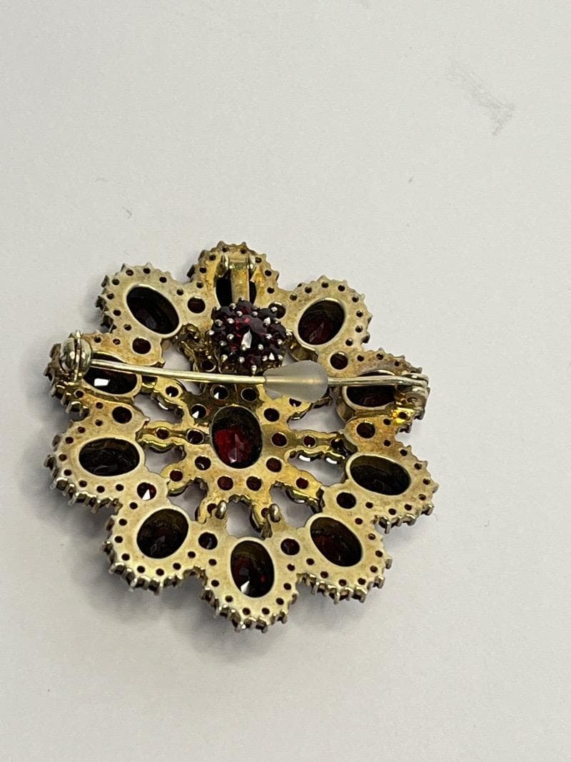 ガーネットブローチ ペンダントTOP　大型　アンティーク
