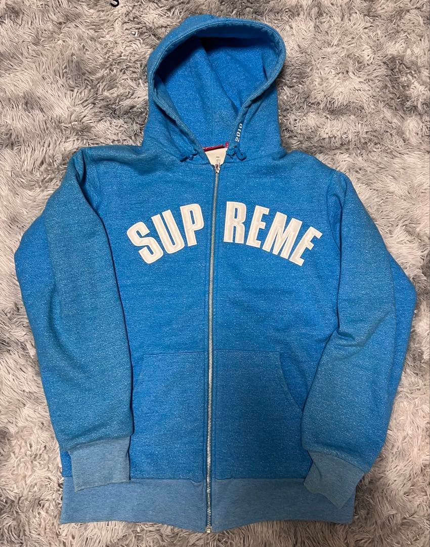 2010年製 old Supreme アーチロゴ ジップパーカー カナダ製 L