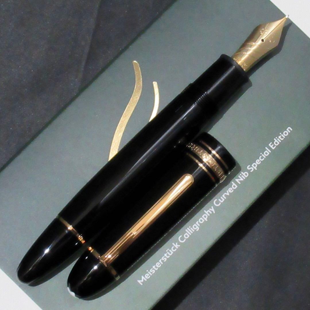 モンブラン 万年筆 149 カリグラフィー カーブドニブ ゴールド 132147