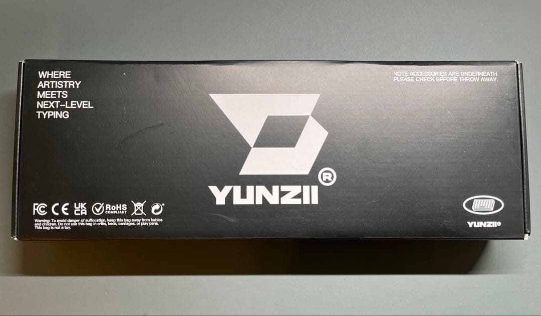YUNZII X71 クリスタルアイス軸キーボード ホワイト