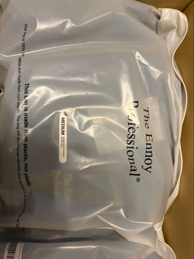 ENNOYとスタイリスト私物 PADDEDNYLON HOODIEBLACK M