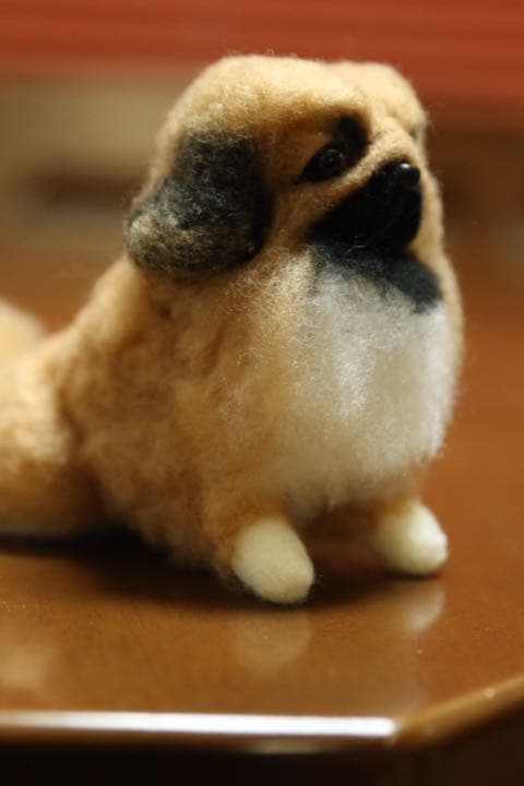 羊毛フェルト　ペキニーズ