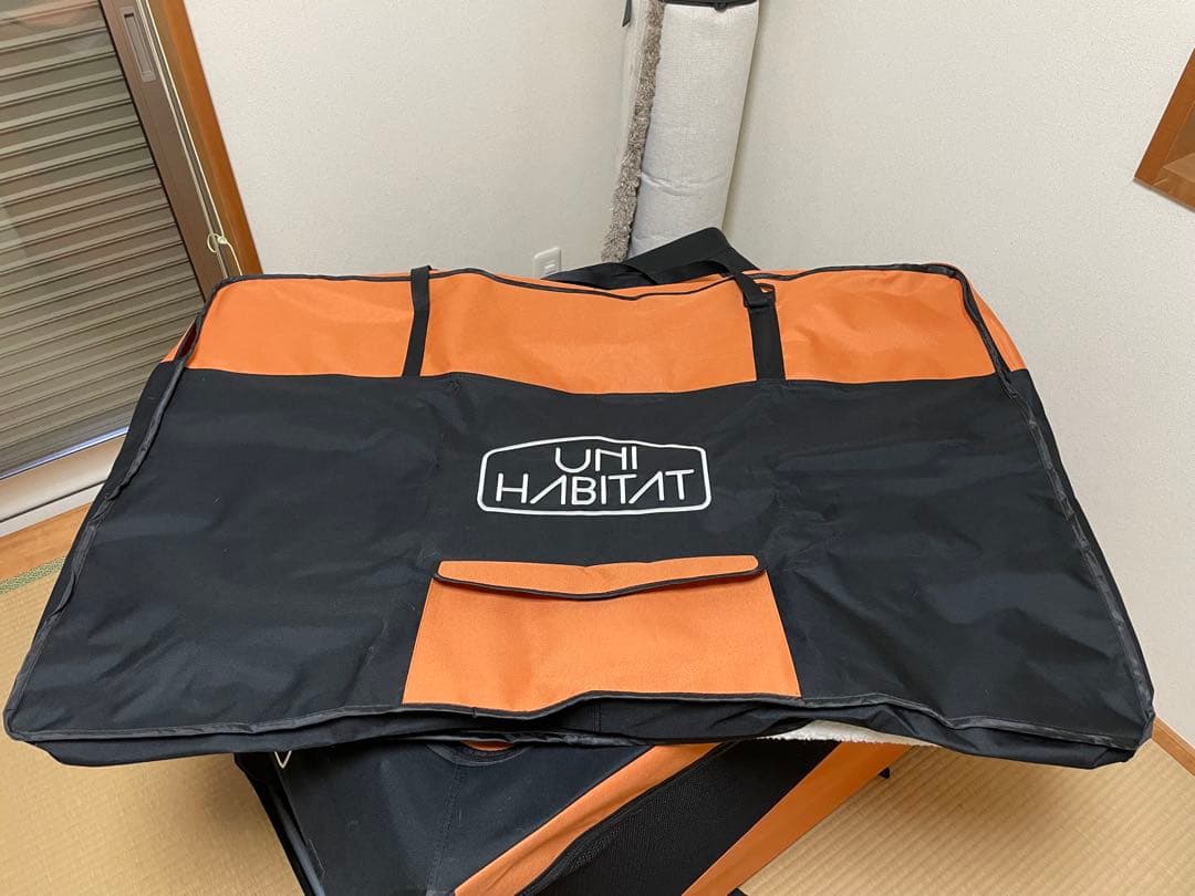 UNIHABITAT モバイルハウスキャリークレート オレンジ/黒 XL