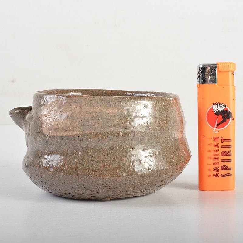 茶道具　唐津焼　古唐津　刷毛目　片口茶碗　C　R7493