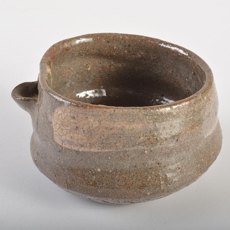 茶道具　唐津焼　古唐津　刷毛目　片口茶碗　C　R7493