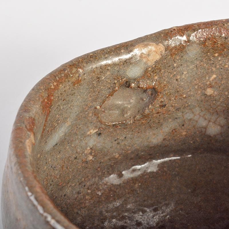 茶道具　唐津焼　古唐津　刷毛目　片口茶碗　C　R7493