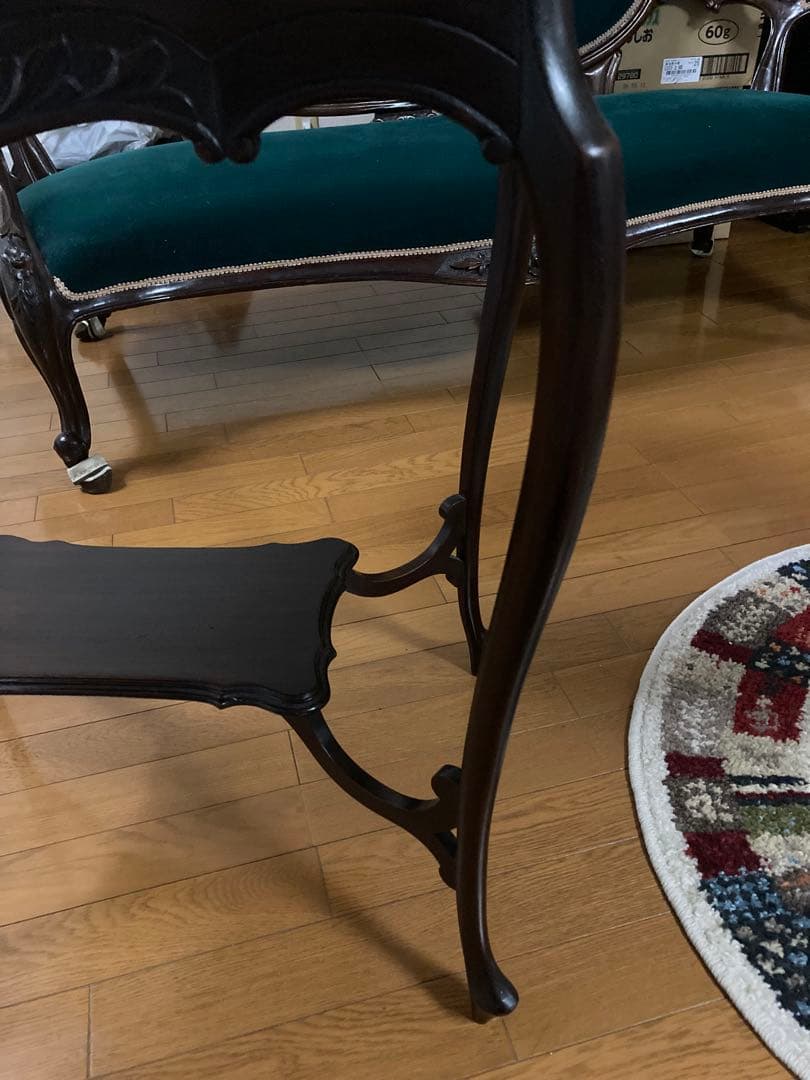 アンティーク木製テーブル ダークブラウン