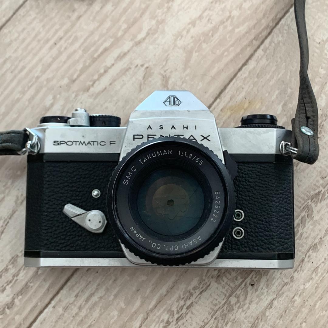 【現状品】PENTAX スポットマチックF フィルムカメラ ケース・ストラップ付