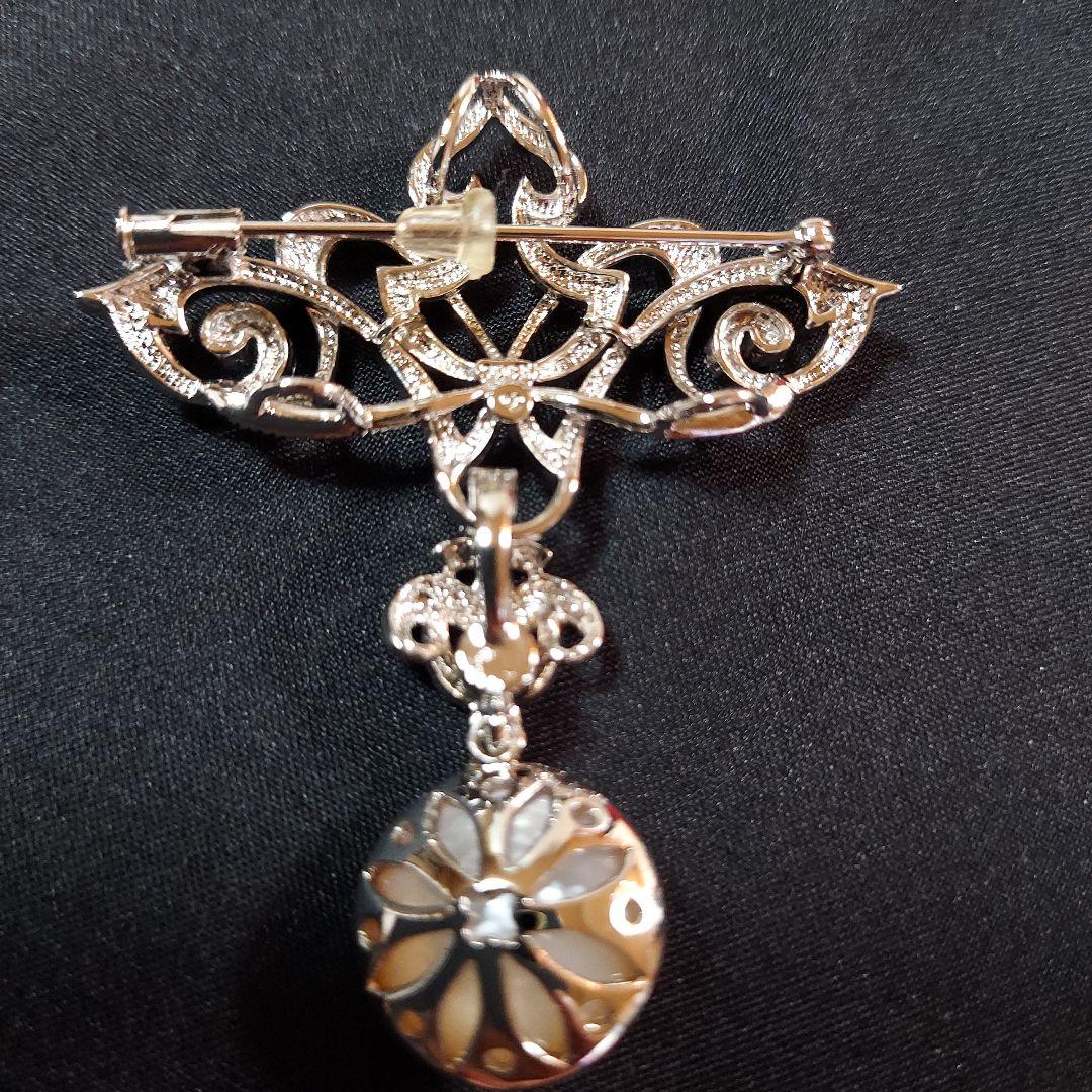 新品未使用　タサキ　マベ養殖真珠 約14mm　ブローチ&ペンダントトップ