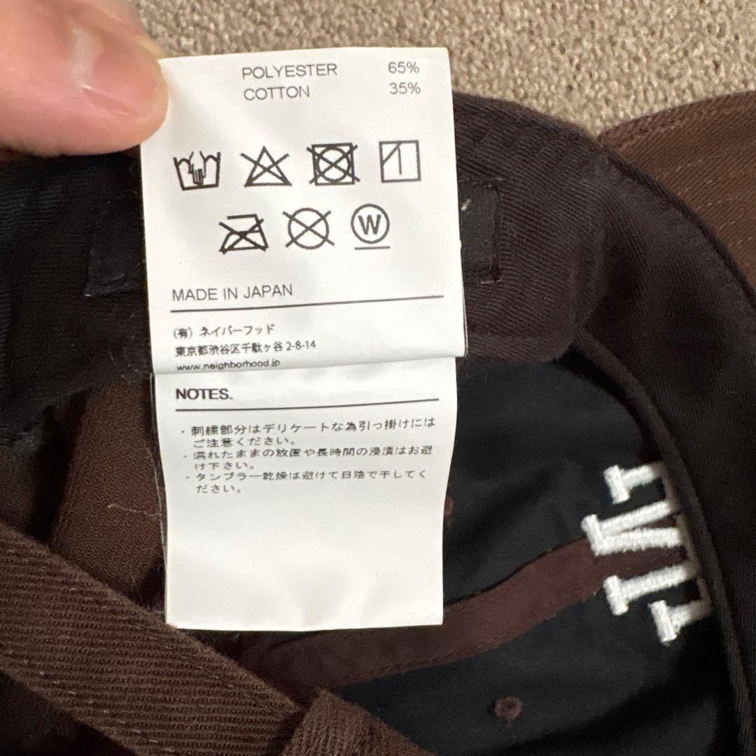 25ss NEIGHBORHOOD ベースボールキャップ ブラウン F