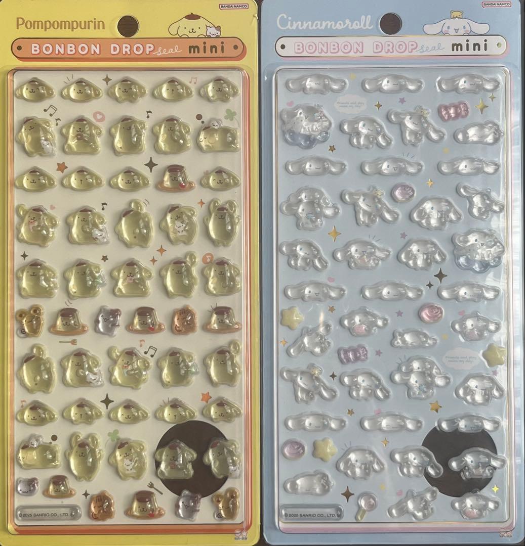 ボンボンドロップシール サンリオ＆ちいかわ うるちゅるPOP サンリオ 全11点