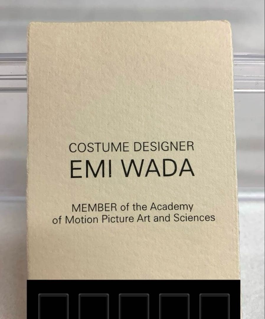 【希少】衣装デザイナー　ワダエミさん 直筆サイン入り名刺