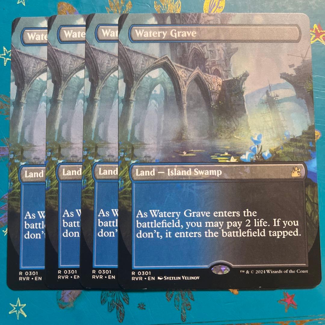 mtg 湿った墓　英語　４枚　ボーダーレス