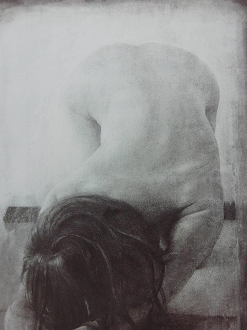 山本 雄三　「Woman 背中」、厳選、希少画集・額装画、人気作品