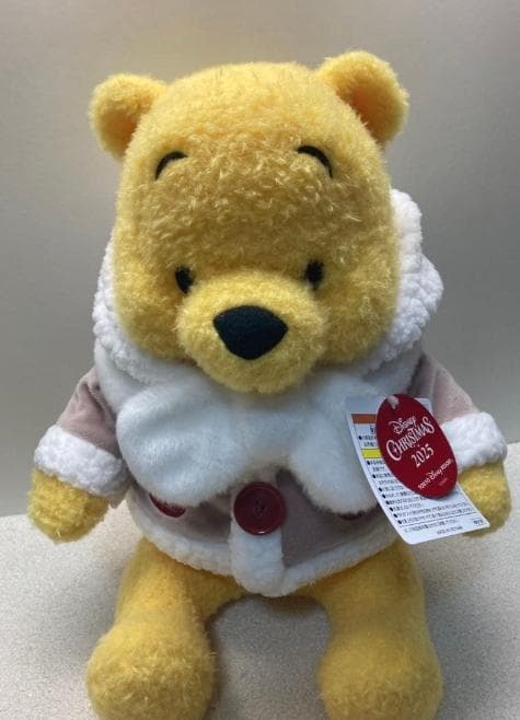 プーさん　ぬいぐるみ　クリスマス　ディズニー　2025 くまのプー