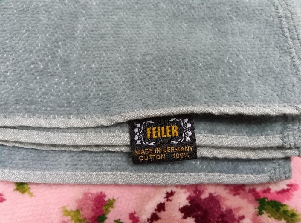 FEILER☆フェイラー シュニール織 花柄 バスタオル