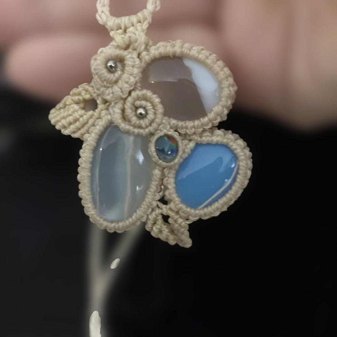 マクラメネックレス　おまとめ3点