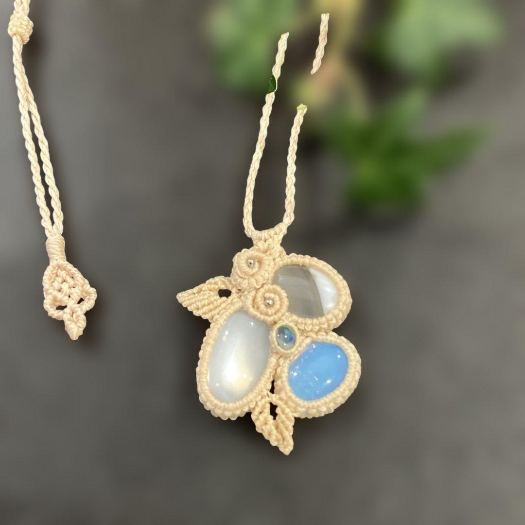 マクラメネックレス　おまとめ3点