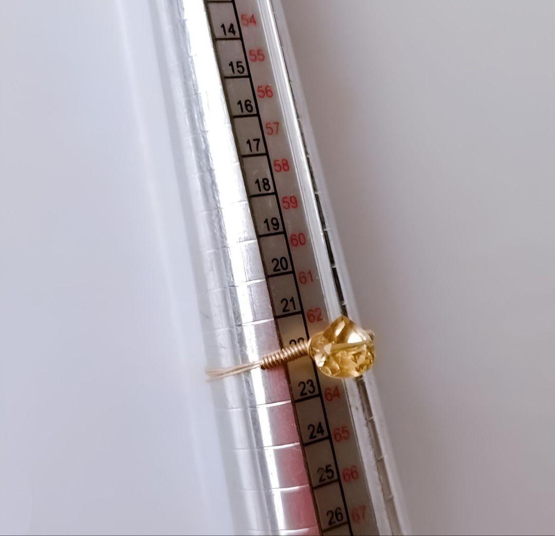 ニャんモフ☆様 Kgf14 宝石ルース ロンドンブルートパーズ シトリン リング