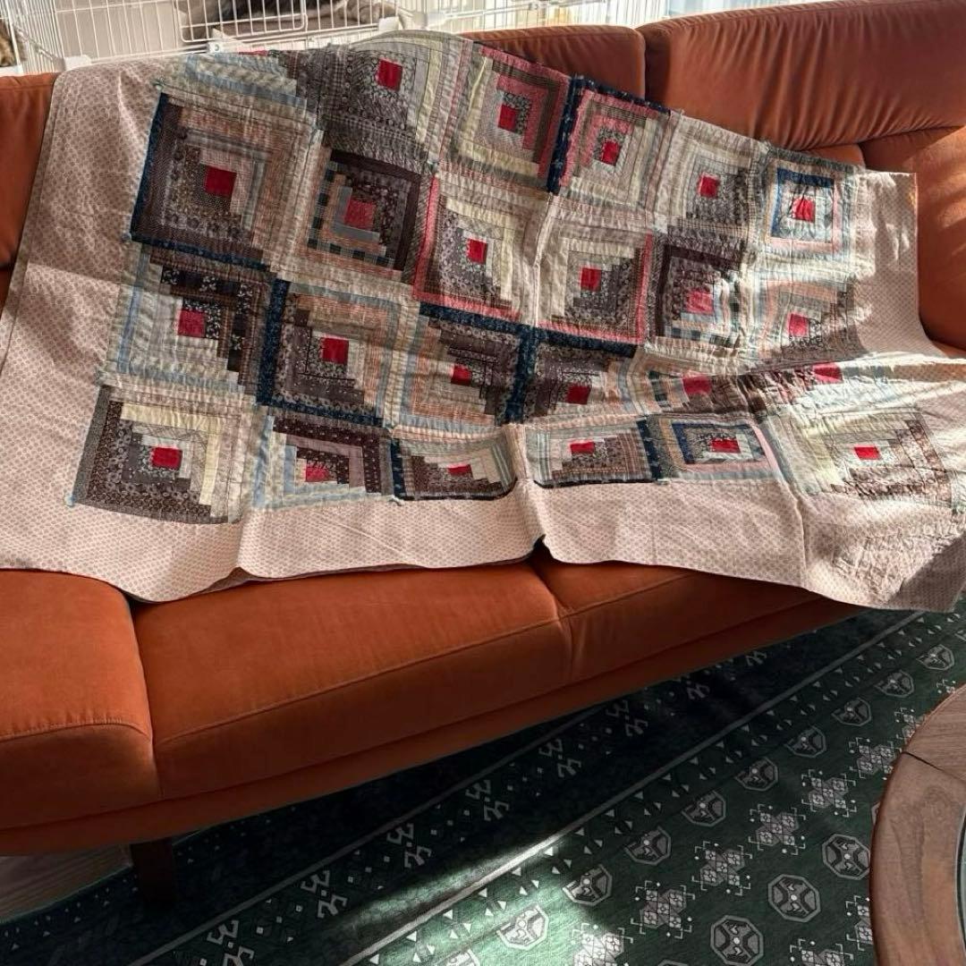 アンティークキルト ログキャビン ♢デッドストック♢