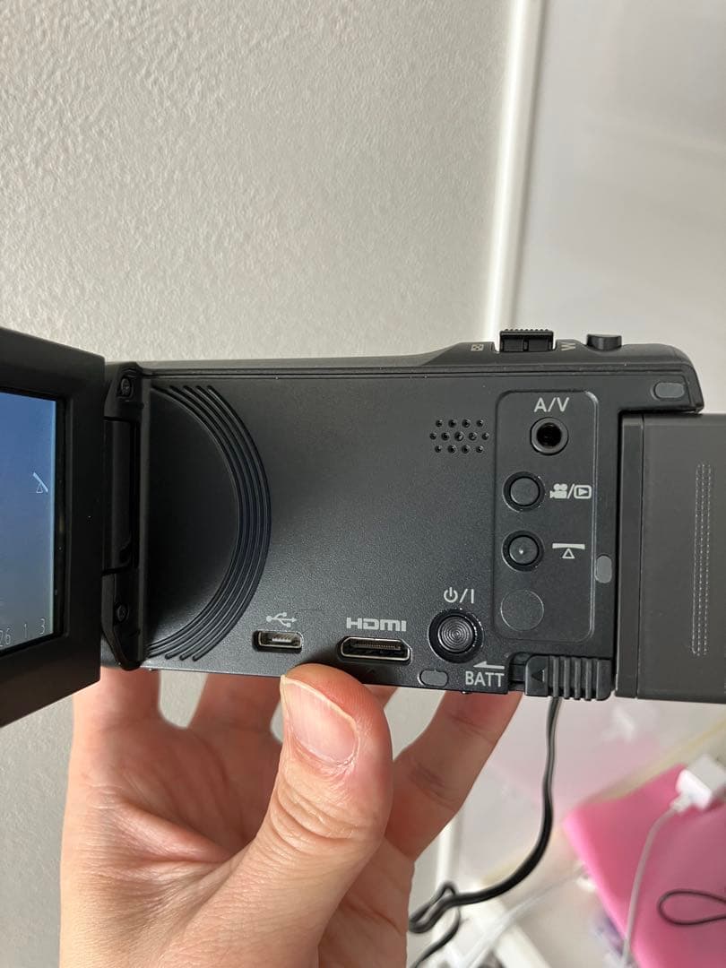 パナソニック HDビデオカメラ ブラック HC-V360MS-K ケース付