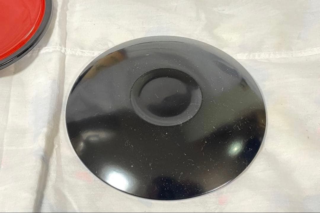 【新品未使用】三越 名匠蒔絵 菓子皿 五枚組 共箱付 朱塗 漆器 銘々皿